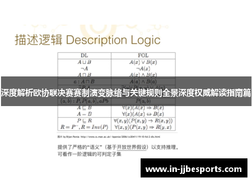深度解析欧协联决赛赛制演变脉络与关键规则全景深度权威解读指南篇 深度解析欧协联决赛赛制演变脉络与关键规则全景深度权威解读指南篇